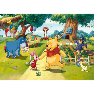 Disney fotowand - Winnie de Poeh - geel, groen en blauw - 255 x 180 cm product