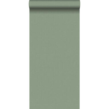 ESTAhome behang - linnenstructuur - jade groen - 0.53 x 10.05 m product