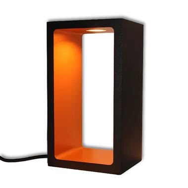 Artdelight Tafellamp Corridor - H 18 cm B 10 cm - zwart-goud product