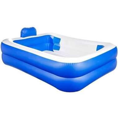 Haushalt - Zwembad - Met kussen - PVC - Blauw product