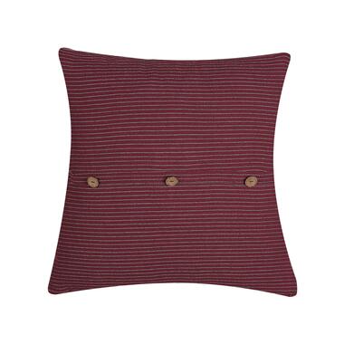 Beliani Sierkussen CAMPANULA - Rood polyester, katoen product