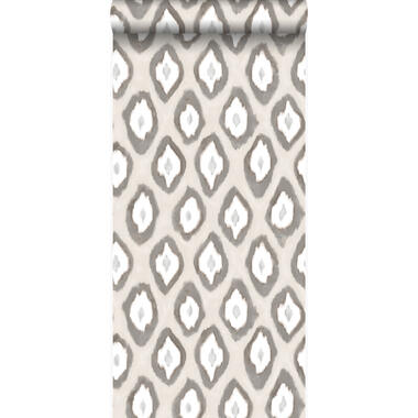 Origin behang - ikat motief - beige - 53 cm x 10,05 m product