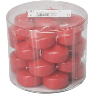 Enlightening Candles Drijfkaarsen - 28 stuks - rood - ca 4 branduren product