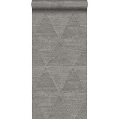 Origin behang - metalen driehoeken - grijs - 53 cm x 10.05m product