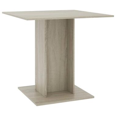 vidaXL Eettafel 80x80x75 cm spaanplaat sonoma eikenkleurig product