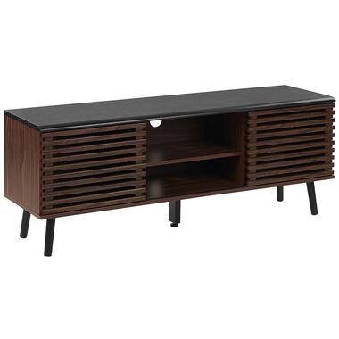 PERTH - TV-meubel - Donkere houtkleur - MDF product
