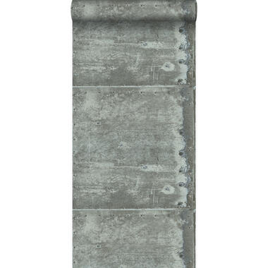 Origin behang - grote metalen platen met klinknagel - 53 cm x 10.05 m product