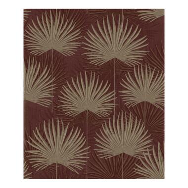 Dutch Wallcoverings - Odyssee blad rood/goud - 0,53x10,05m product