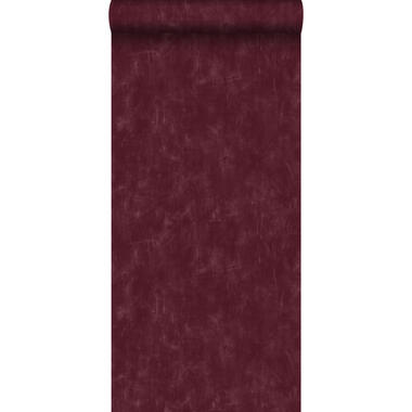 ESTAhome behang - geschilderd effect - bordeaux rood - 0.53 x 10.05 m product