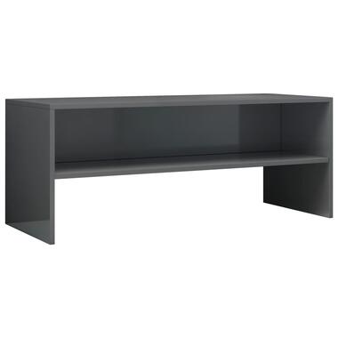vidaXL Tv-meubel 100x40x40 cm bewerkt hout hoogglans grijs product