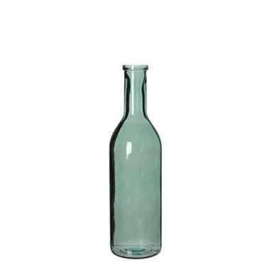 Vaas fles - grijs - transparant - glas - 15 x 50 cm product