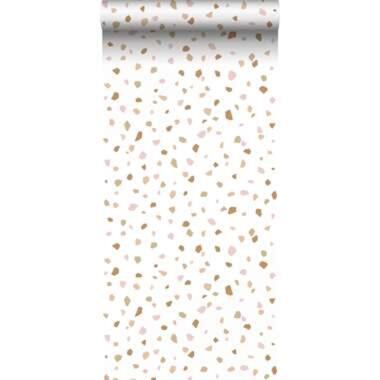 ESTAhome behang - terrazzo - roze, oranje, beige - 0.53 x 10.05 m product