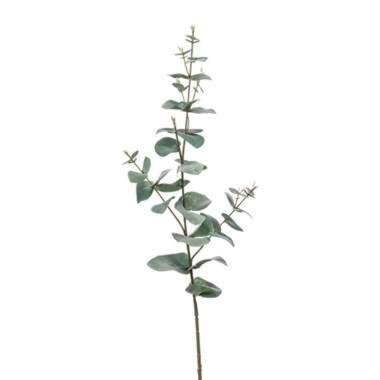 Bellatio flowers & plants Kunstblad - eucalyptus - groen - 68 cm product