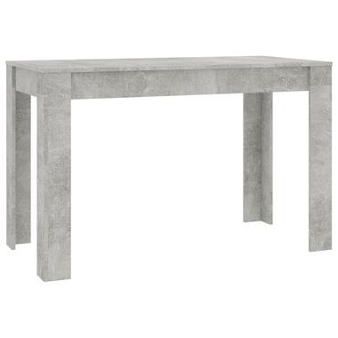 vidaXL Eettafel 120x60x76 cm bewerkt hout betongrijs product