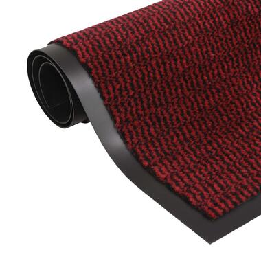 vidaXL Droogloopmat rechthoekig getuft 40x60 cm rood product