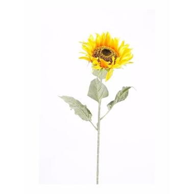 Kunstbloem - zonnebloem - geel - 82 cm product