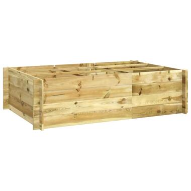 vidaXL - Houten Plantenbak - Bruin - Hout - 150 x 100 x 40 cm product