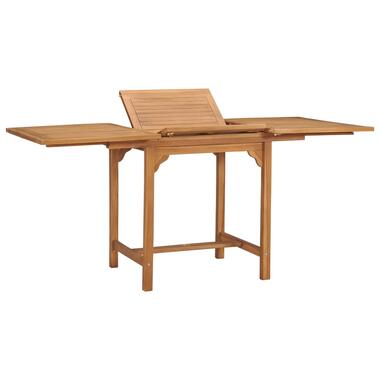 vidaXL Tuintafel verlengbaar (110-160)x80x75 cm massief teakhout product