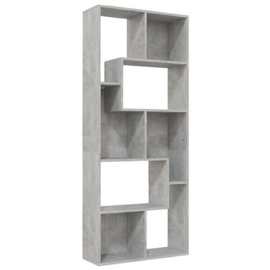 VIDAXL Boekenkast 67x24x161 cm spaanplaat betongrijs product