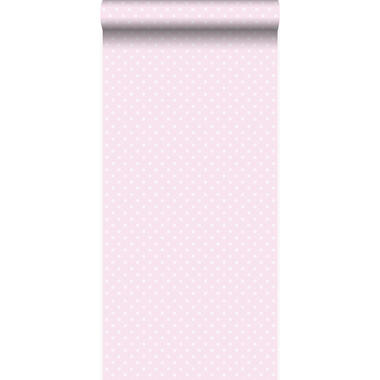 Origin behang - kleine stippen - licht roze - 53 cm x 10,05 m product