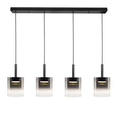 Highlight Hanglamp Salerno - 4 lichts - recht - 110 cm - zwart product