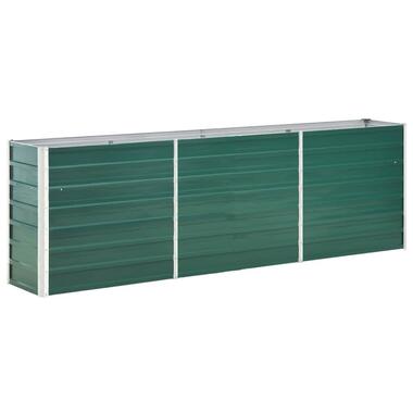 vidaXL Plantenbak verhoogd 240x40x77 cm gegalvaniseerd staal groen product