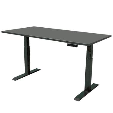 Elektrisch verstelbaar bureau - 180x80 cm - Dual motor - Zwart / Antraciet product