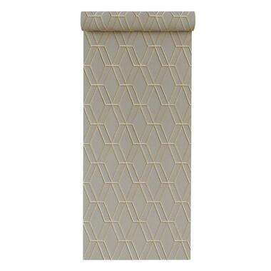 Dutch Wallcoverings - Wallstitch hexagonal grey - 0,53x10,05m
