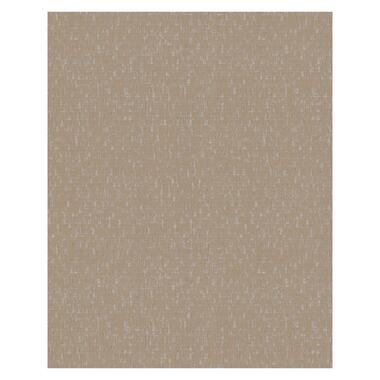 Dutch Wallcoverings - Loft uni/blokjes bruin - 0,53x10,05m product