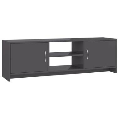vidaXL Tv-meubel 120x30x37,5 cm bewerkt hout hoogglans grijs product