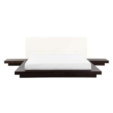 ZEN - Futon tweepersoonsbed - Donkere houtkleur - 160 x 200 cm - MDF product