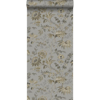 Origin behang - bloemen - taupe en bruin - 53 cm x 10,05 m product