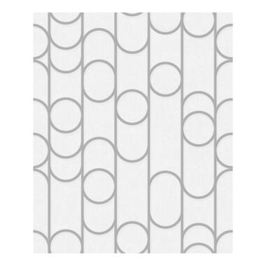 Dutch Wallcoverings - Galactik dessin wit/grijs - 0,53x10,05m product