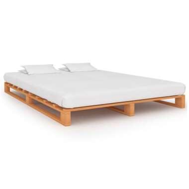 VIDAXL Bedframe pallet massief grenenhout bruin 180x200 cm product