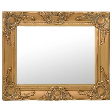 VIDAXL Wandspiegel barok stijl 50x40 cm goudkleurig product