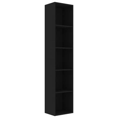 VIDAXL - Boekenkast - 40x30x189 cm - spaanplaat - zwart product