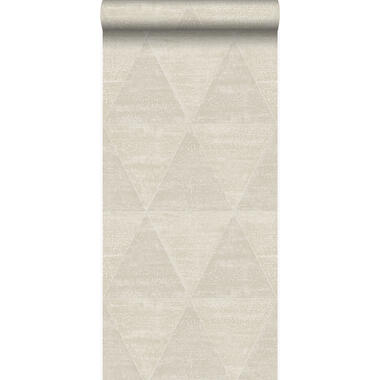 Origin behang - metalen driehoeken - beige - 53 cm x 10.05 m product