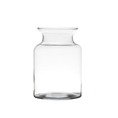 Bellatio design Vaas - transparant - glas - 14 x 20 cm product