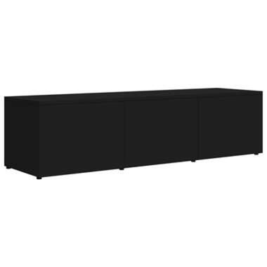 VIDAXL Tv-meubel 120x34x30 cm spaanplaat hoogglans zwart product