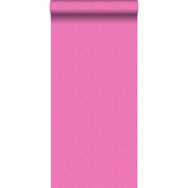 ESTAhome behang - geborduurd motief - roze - 53 cm x 10,05 m product