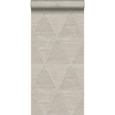 Origin behang - metalen driehoeken - warm zilver - 53 cm x 10.05 m product