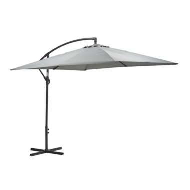 Garden Impressions Corfu parasol 250x250 - donker grijs - licht grijs product