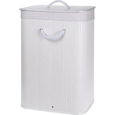 Wasmand - wit - bamboe - 60 l - 40 x 30 x 60 cm product