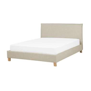 SENNEZ - Tweepersoonsbed - Beige - 160 x 200 cm - Polyester product