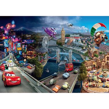 Disney fotowand - Cars - blauw, rood en beige - 360 x 254 cm product