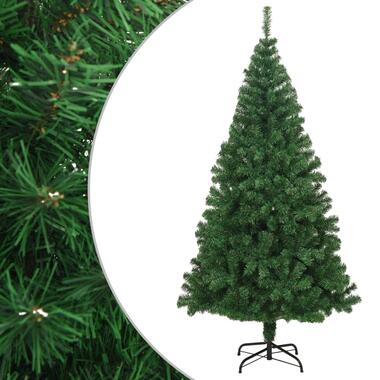 vidaXL Kunstkerstboom met dikke takken 210 cm PVC groen product