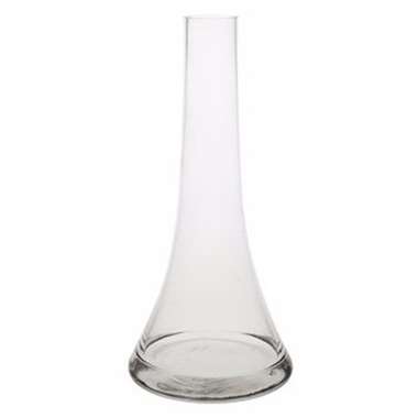 Bellatio Design Vaas - smal - glas - transparant - 26 cm product