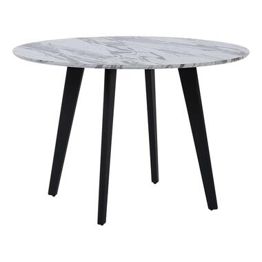 MOSBY - Ronde eettafel - Grijs - 110 cm - MDF product