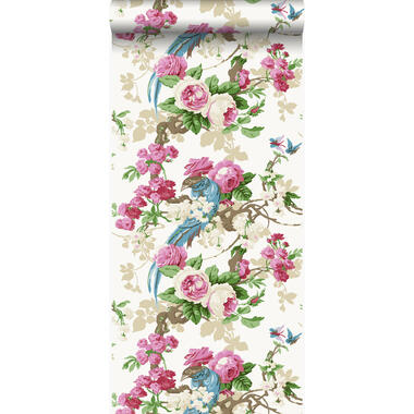 Origin behang - paradijsvogels - roze - 53 cm x 10,05 m product