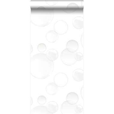 Origin behang - zwevende bellen - licht grijs - 53 cm x 10,05 m product